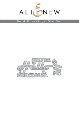 Part A-Glitz Art Craft Co.,LTD Dies Bold Greetings Die Set