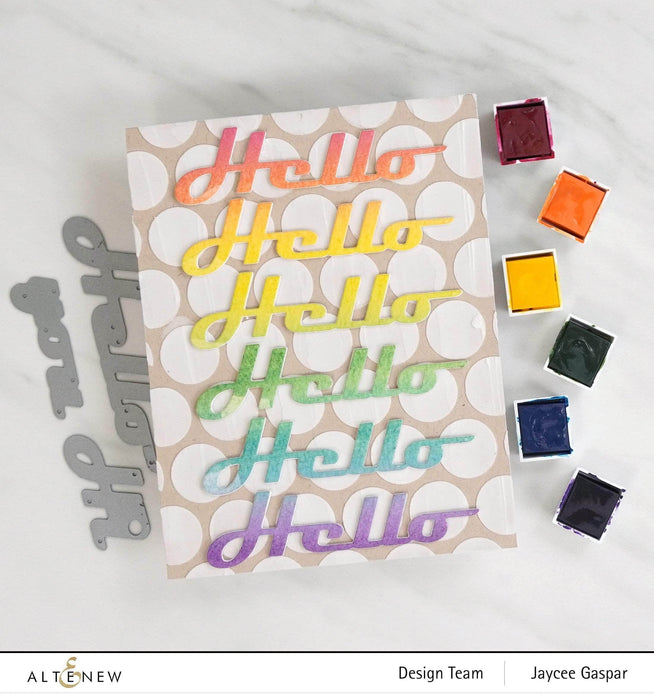 Part A-Glitz Art Craft Co.,LTD Dies Bold Greetings Die Set