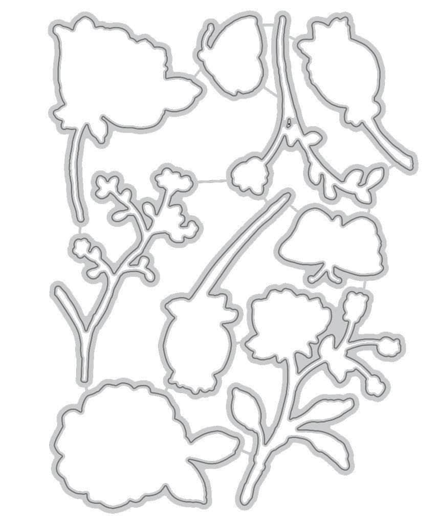 Part A-Glitz Art Craft Co.,LTD Dies Botanical Garden Die Set