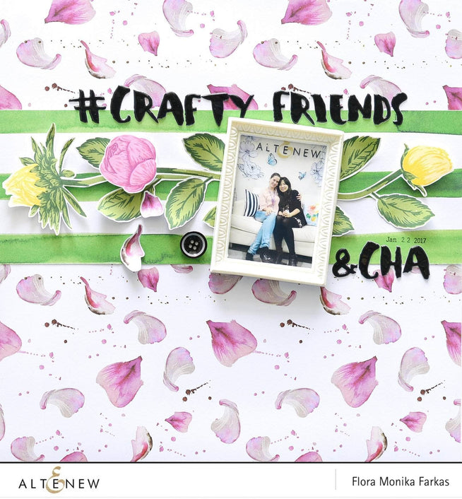 Part A-Glitz Art Craft Co.,LTD Dies Budding Thanks Die Set