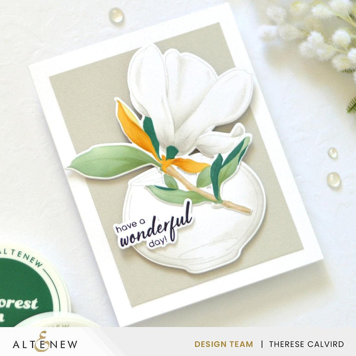 Part A-Glitz Art Craft Co.,LTD Dies Build-A-Garden: Blushing Magnolias Add-on Die Set