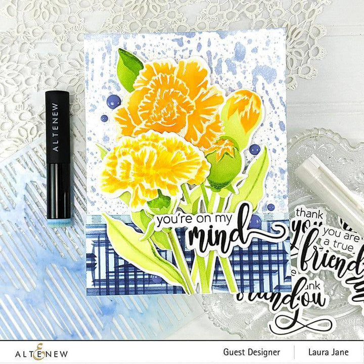 Part A-Glitz Art Craft Co.,LTD Dies Build-A-Garden: Grand Carnations Add-On Die Set