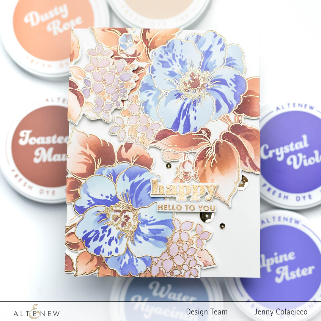 Part A-Glitz Art Craft Co.,LTD Dies Build-A-Garden: Rosa Gallica Add-On Die Set