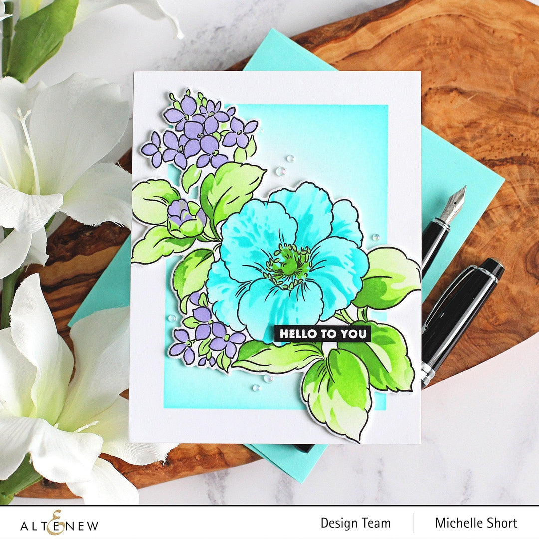 Part A-Glitz Art Craft Co.,LTD Dies Build-A-Garden: Rosa Gallica Add-On Die Set