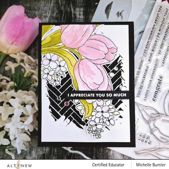 Part A-Glitz Art Craft Co.,LTD Dies Build-A-Garden: Tulips & Friends Add-on Die