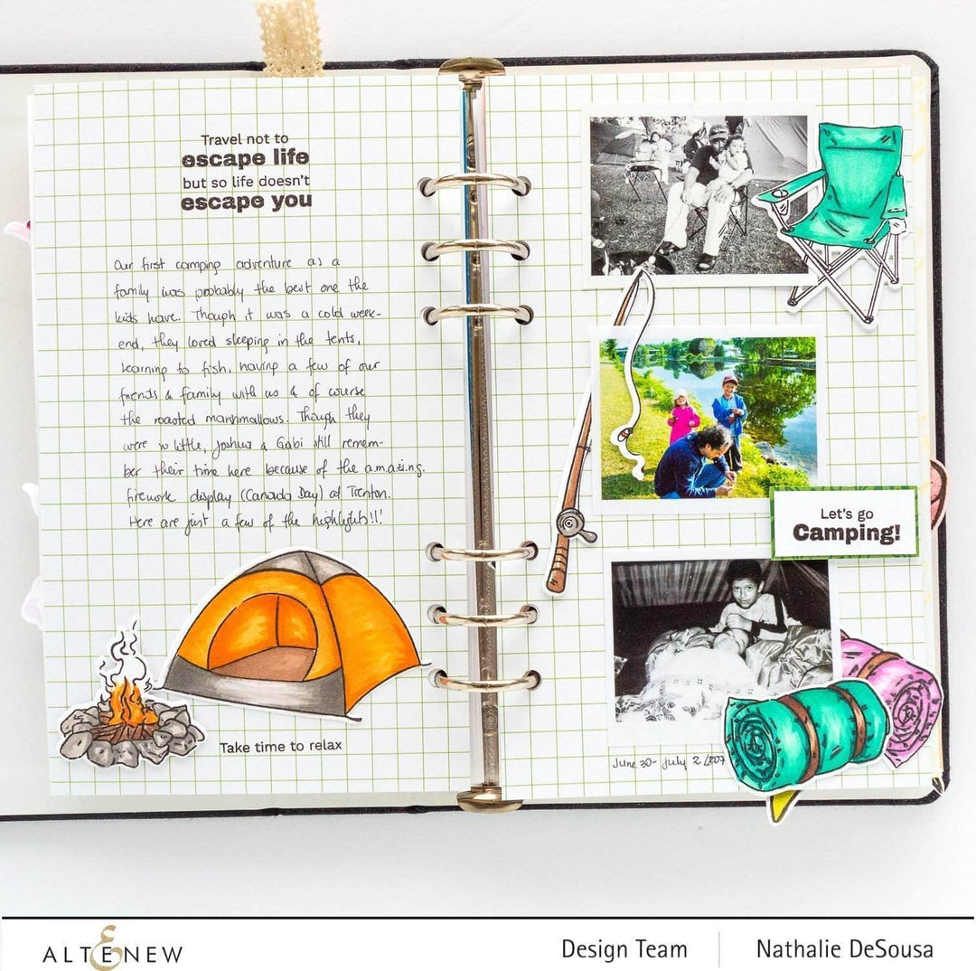 Part A-Glitz Art Craft Co.,LTD Dies Camp Life Die Set