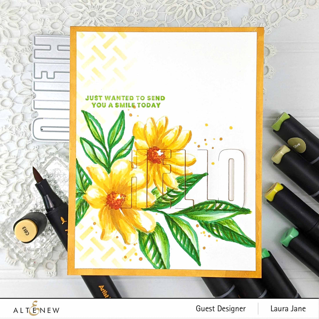 Part A-Glitz Art Craft Co.,LTD Dies Color Pop Hello Die