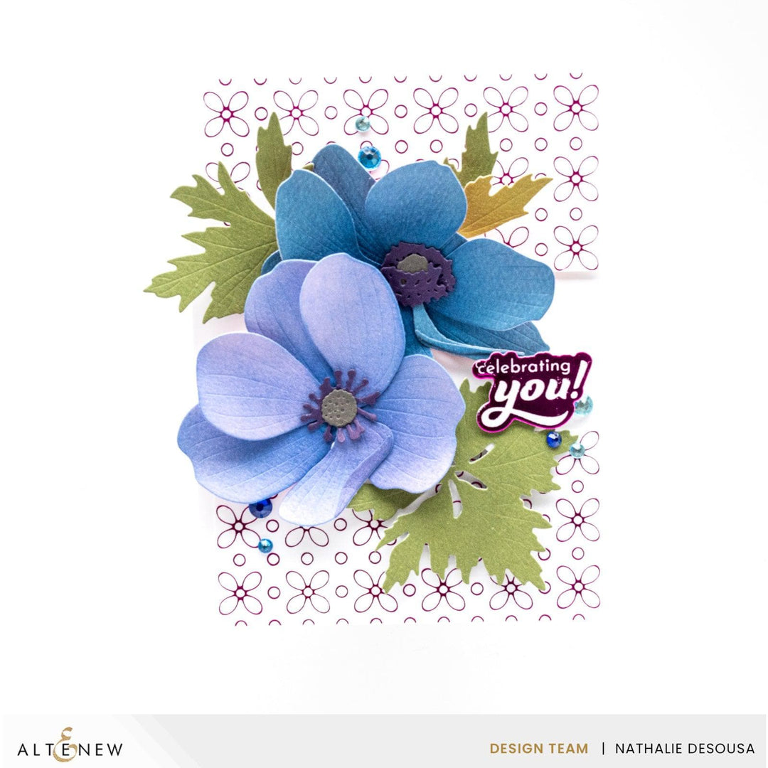 Craft-A-Flower: Anemone Blue Poppy Layering Die Set