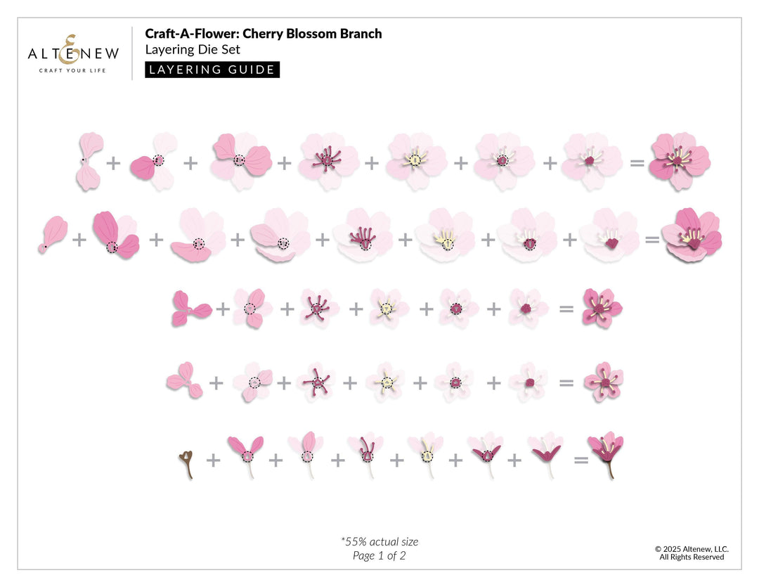Craft-A-Flower: Cherry Blossom Branch Layering Die Set