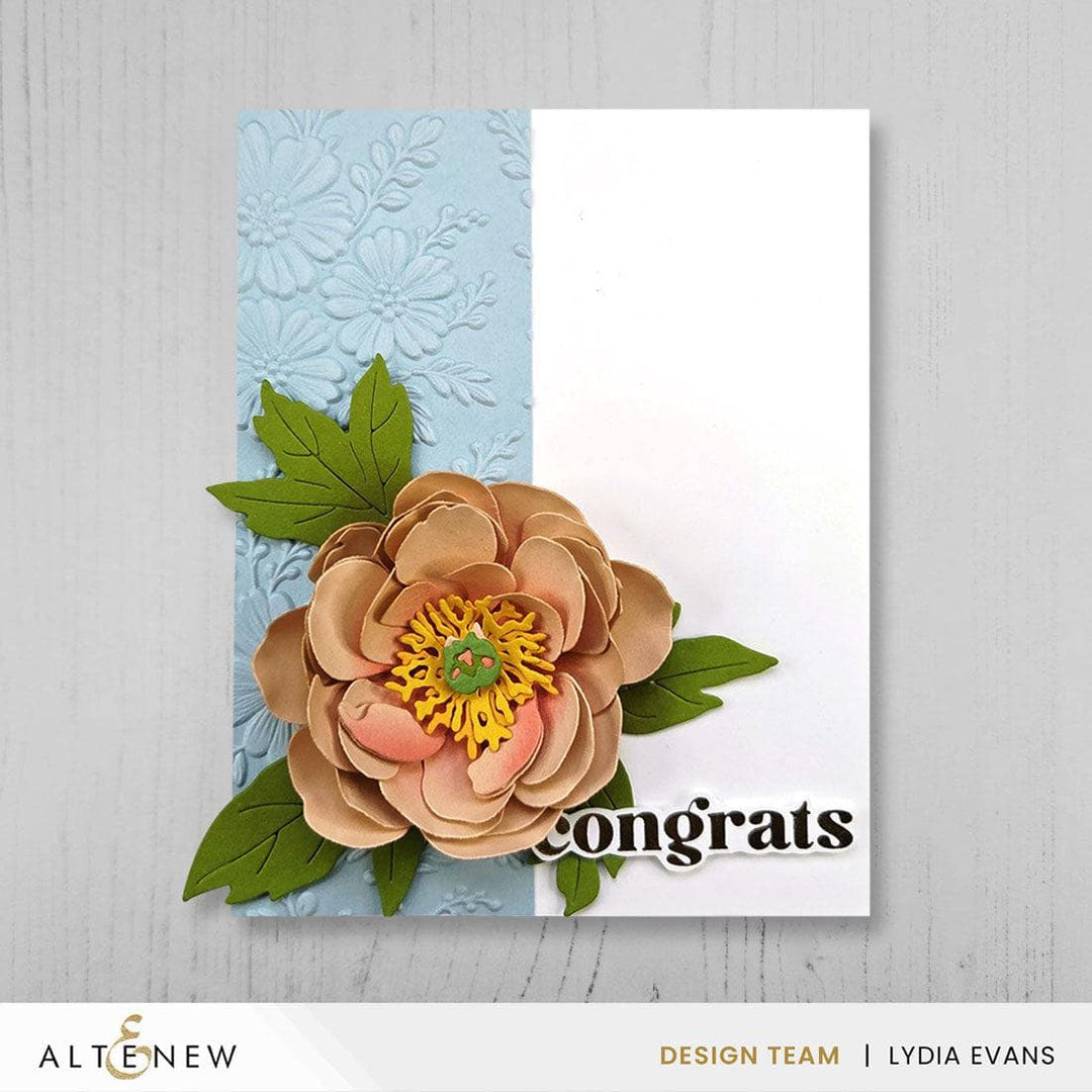 Craft-A-Flower: Coral Charm Peony Layering Die Set