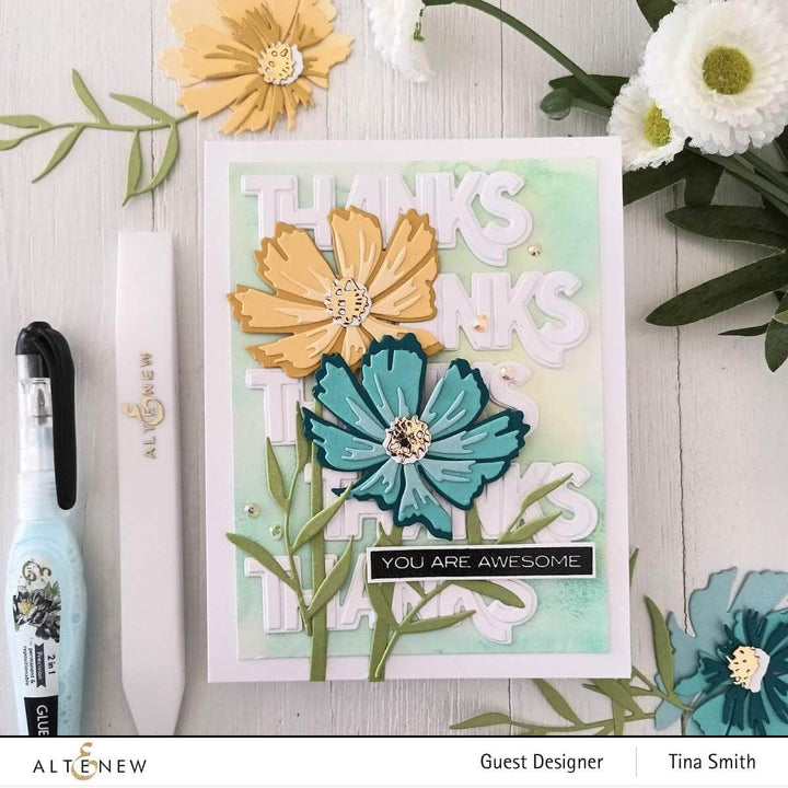 Part A-Glitz Art Craft Co.,LTD Dies Craft-A-Flower: Cosmos Layering Die Set