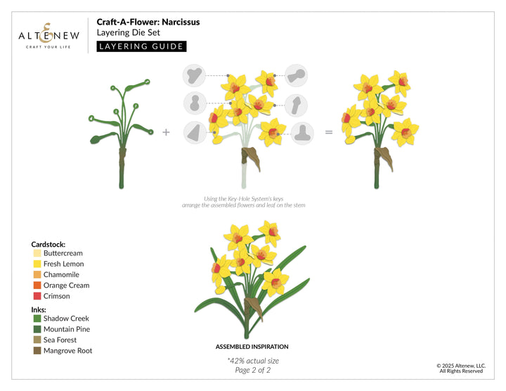 Craft-A-Flower: Narcissus Layering Die Set