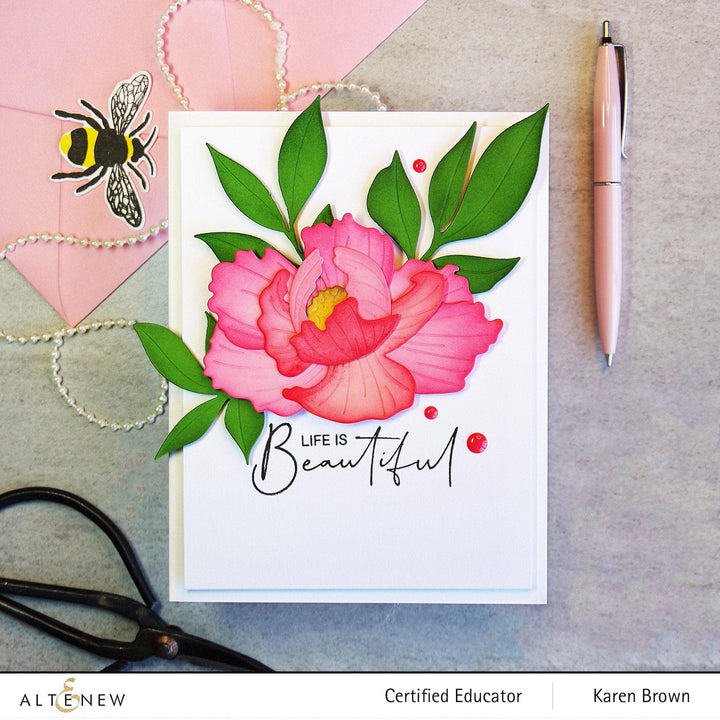 Part A-Glitz Art Craft Co.,LTD Dies Craft-A-Flower: Open Peony Layering Die Set