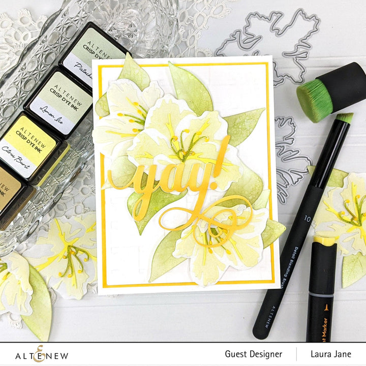 Part A-Glitz Art Craft Co.,LTD Dies Craft-A-Flower: Sunburst Azalea Layering Die Set