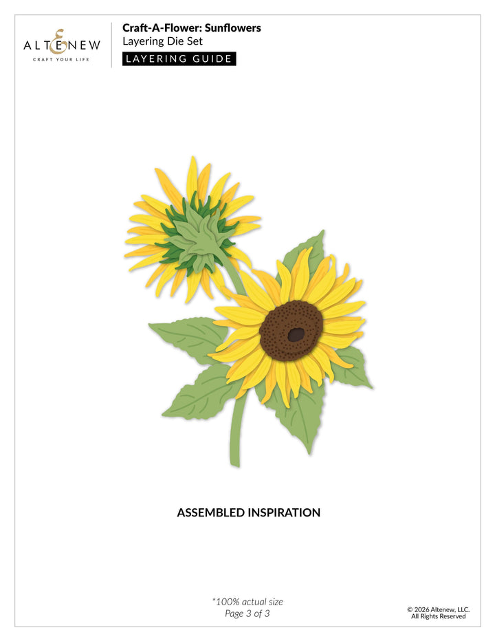 Craft-A-Flower: Sunflowers Layering Die Set