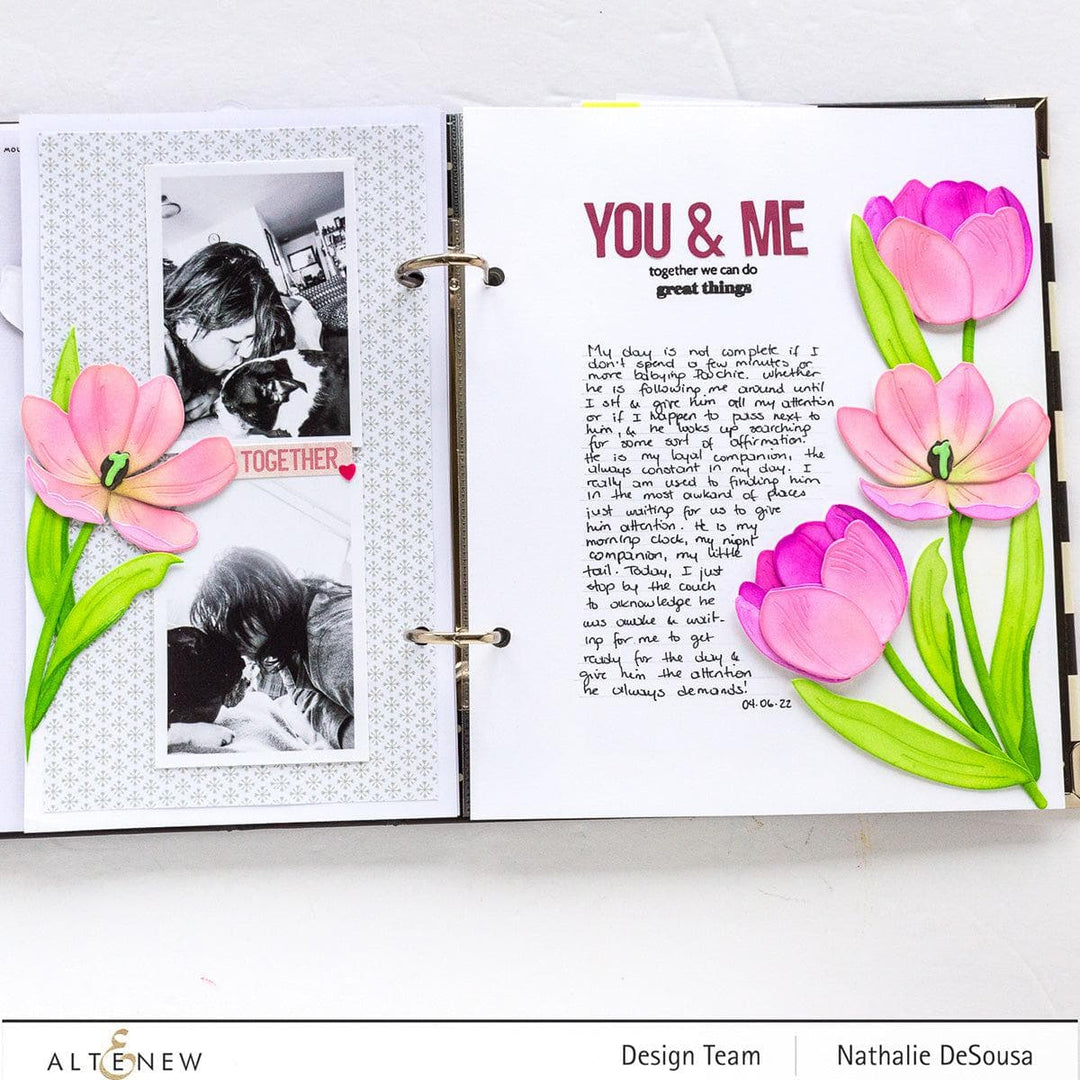 Part A-Glitz Art Craft Co.,LTD Dies Craft-A-Flower: Tulip Full Bloom Layering Die Set