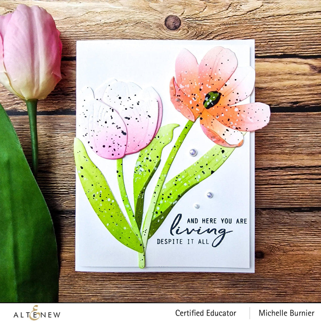 Part A-Glitz Art Craft Co.,LTD Dies Craft-A-Flower: Tulip Full Bloom Layering Die Set