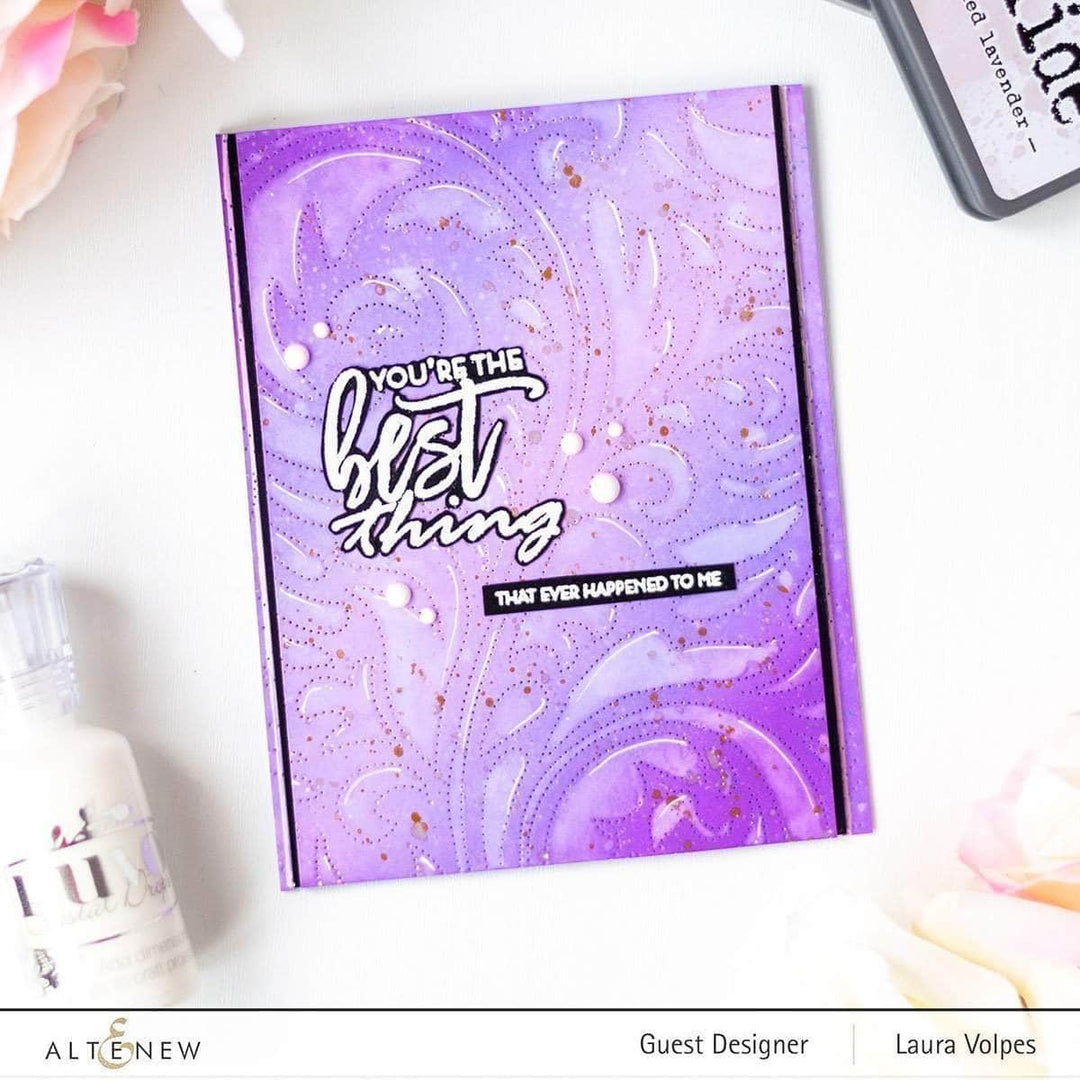Part A-Glitz Art Craft Co.,LTD Dies Dotted Swirls Debossing Cover Die