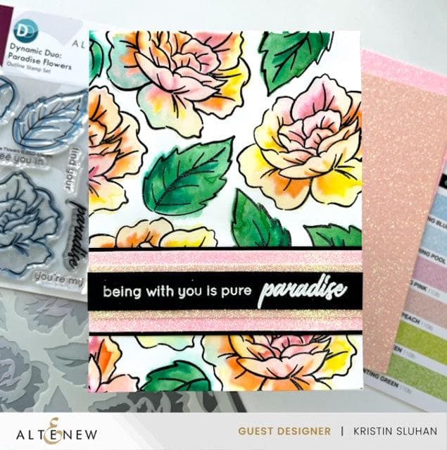 Part A-Glitz Art Craft Co.,LTD Dies Dynamic Duo: Paradise Flowers Add-On Die Set