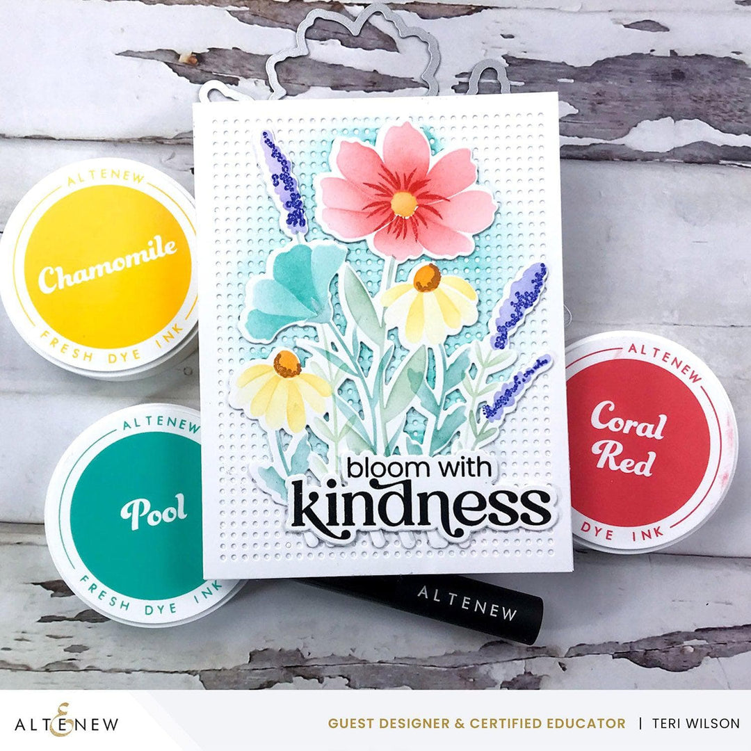 Part A-Glitz Art Craft Co.,LTD Dies Dynamic Duo: Wildflower Bouquet Add-On Die Set