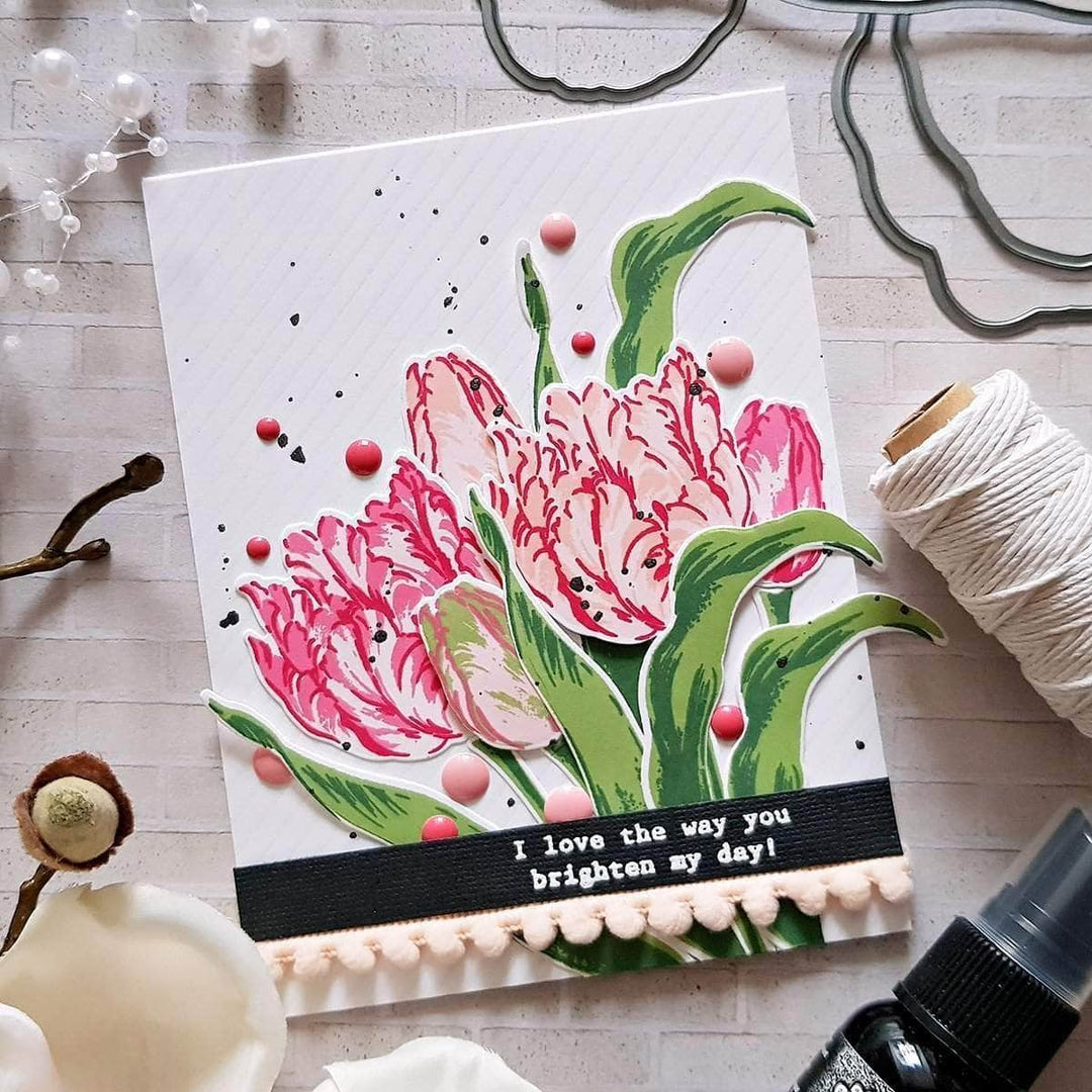 Part A-Glitz Art Craft Co.,LTD Dies Exotic Tulips Die Set