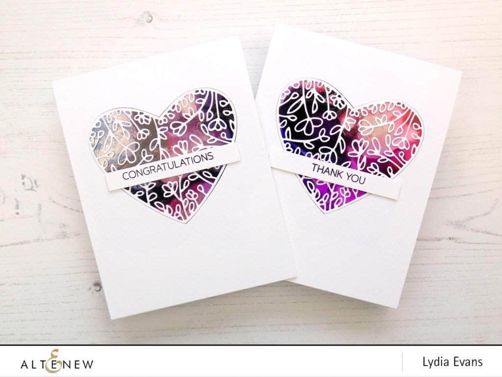 Part A-Glitz Art Craft Co.,LTD Dies Floral Heart Frame Die