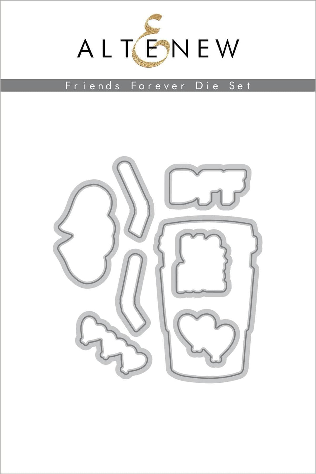 Part A-Glitz Art Craft Co.,LTD Dies Friends Forever Die Set