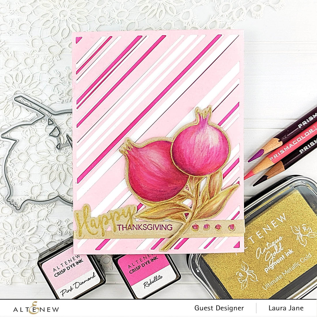 Part A-Glitz Art Craft Co.,LTD Dies Happy Pomegranates Die Set