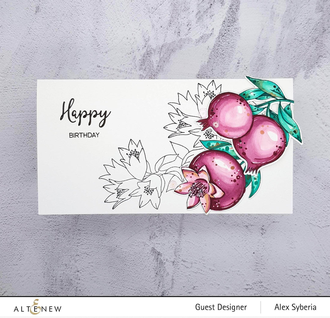 Part A-Glitz Art Craft Co.,LTD Dies Happy Pomegranates Die Set