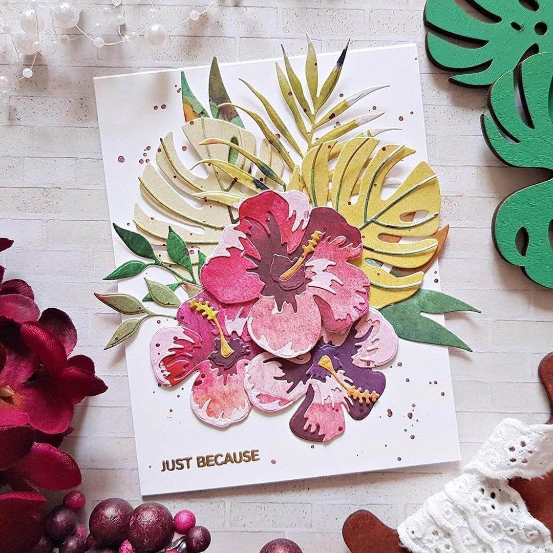 Part A-Glitz Art Craft Co.,LTD Dies Hibiscus Garden 3D Die Set
