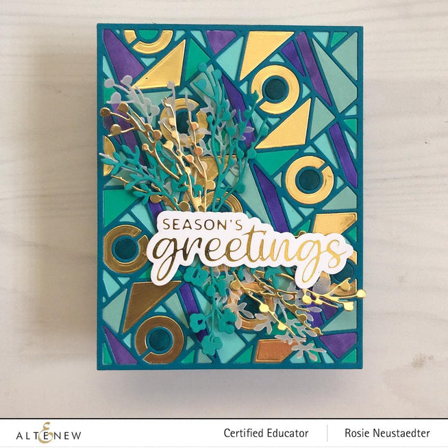 Part A-Glitz Art Craft Co.,LTD Dies Holiday Greetings Die Set