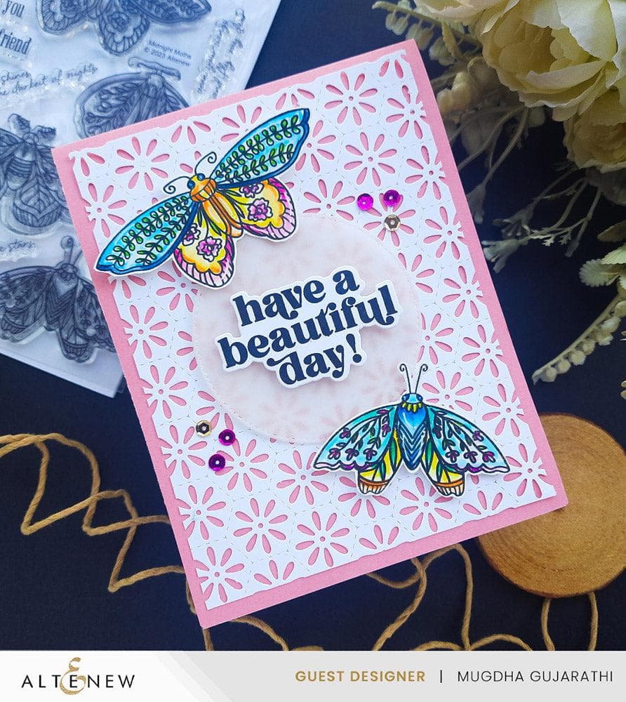 Part A-Glitz Art Craft Co.,LTD Dies Honeycomb Daisies Cover Die