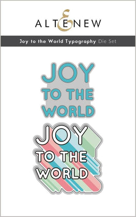 Part A-Glitz Art Craft Co.,LTD Dies Joy to the World Typography Die Set