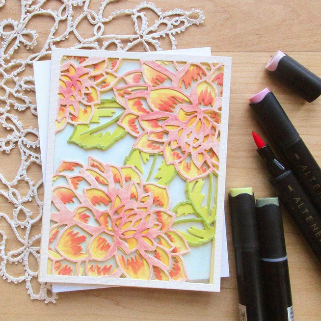Part A-Glitz Art Craft Co.,LTD Dies Layered Floral Cover Die A
