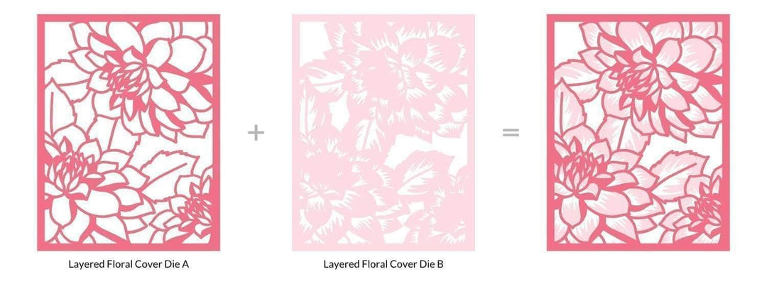 Part A-Glitz Art Craft Co.,LTD Dies Layered Floral Cover Die B