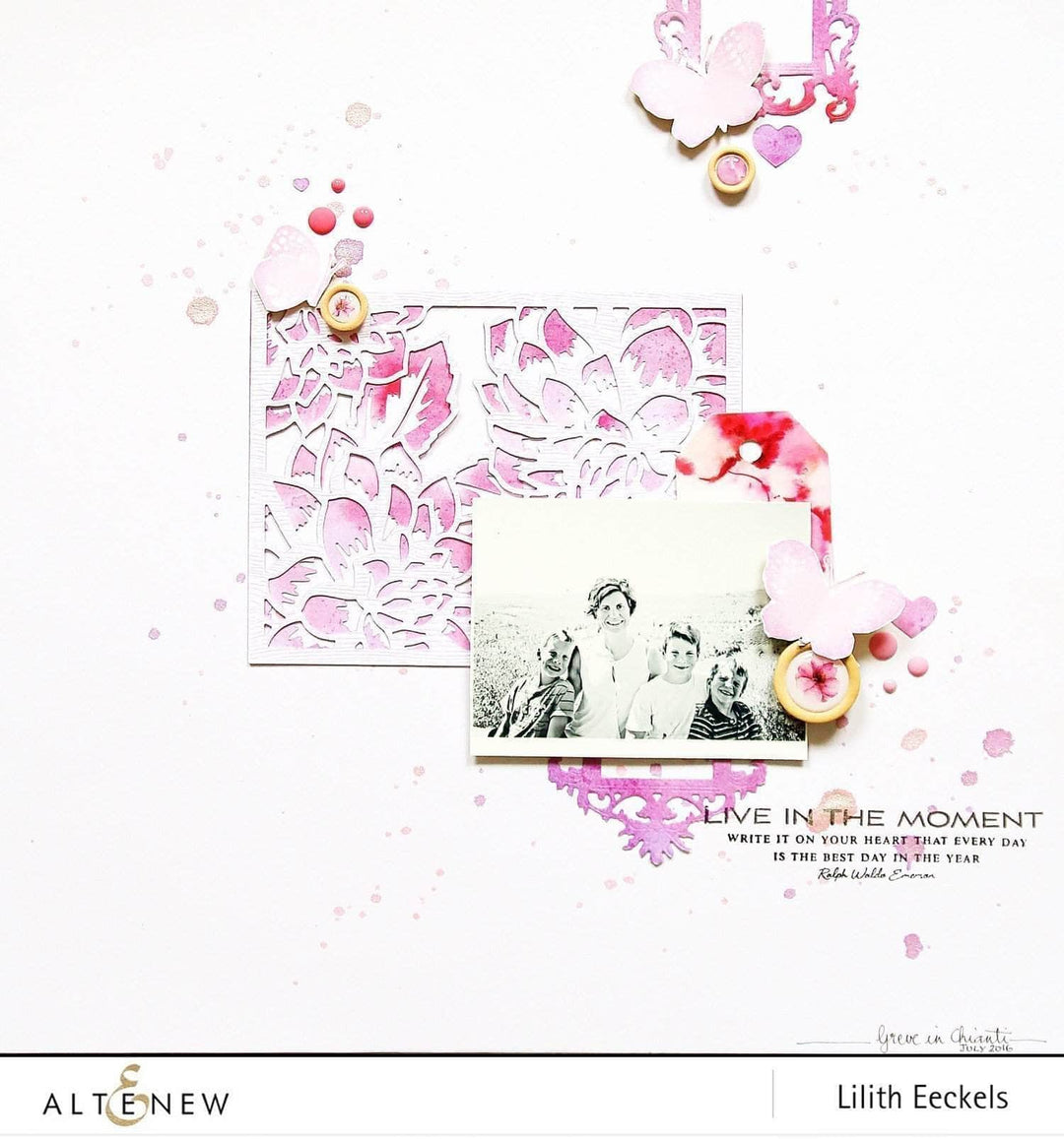 Part A-Glitz Art Craft Co.,LTD Dies Layered Floral Cover Die B