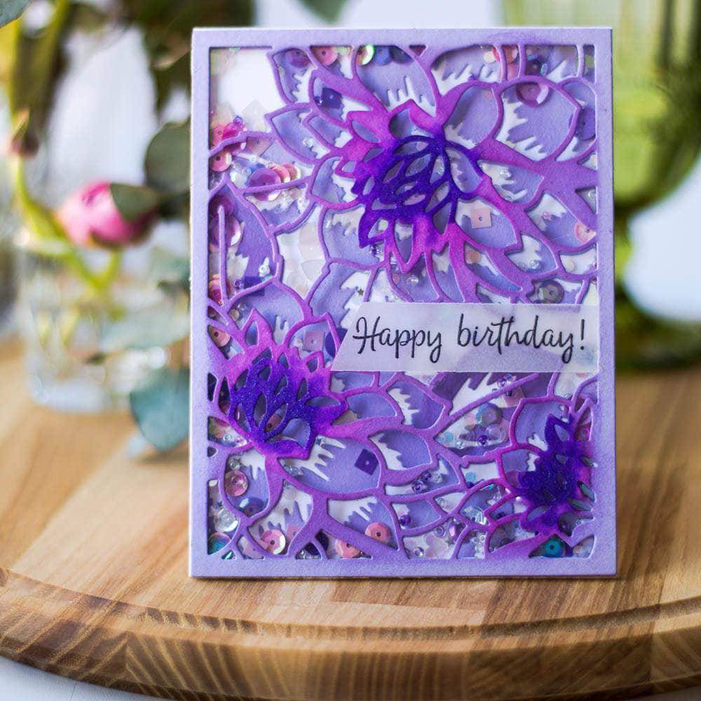 Part A-Glitz Art Craft Co.,LTD Dies Layered Floral Cover Die B
