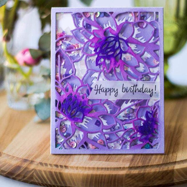 Part A-Glitz Art Craft Co.,LTD Dies Layered Floral Cover Die B