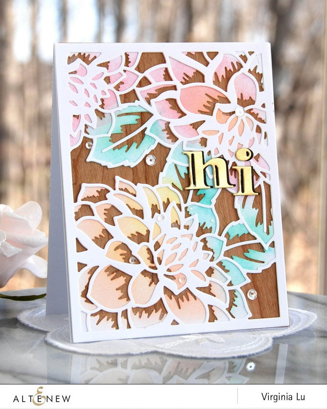 Part A-Glitz Art Craft Co.,LTD Dies Layered Floral Cover Die B