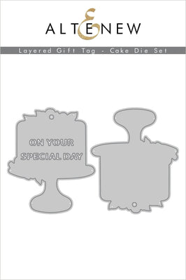 Part A-Glitz Art Craft Co.,LTD Dies Layered Gift Tag - Cake Die Set