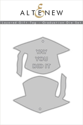 Part A-Glitz Art Craft Co.,LTD Dies Layered Gift Tag - Graduation Die Set