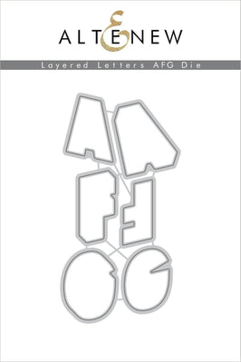 Part A-Glitz Art Craft Co.,LTD Dies Layered Letters AFG Die Set