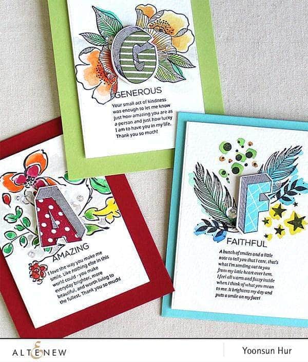 Part A-Glitz Art Craft Co.,LTD Dies Layered Letters AFG Die Set