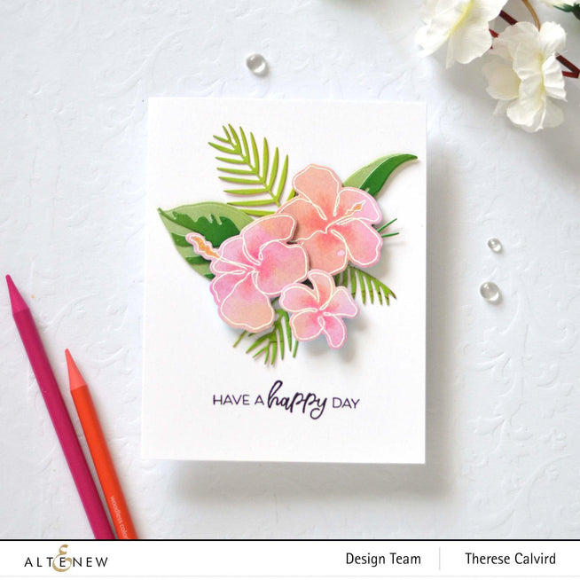 Part A-Glitz Art Craft Co.,LTD Dies Linear Life: Tropical Garden Die Set