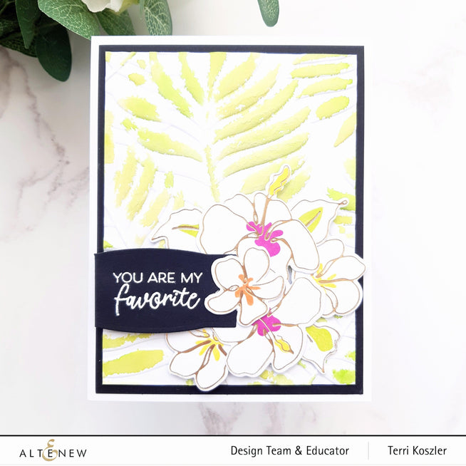 Part A-Glitz Art Craft Co.,LTD Dies Linear Life: Tropical Garden Die Set