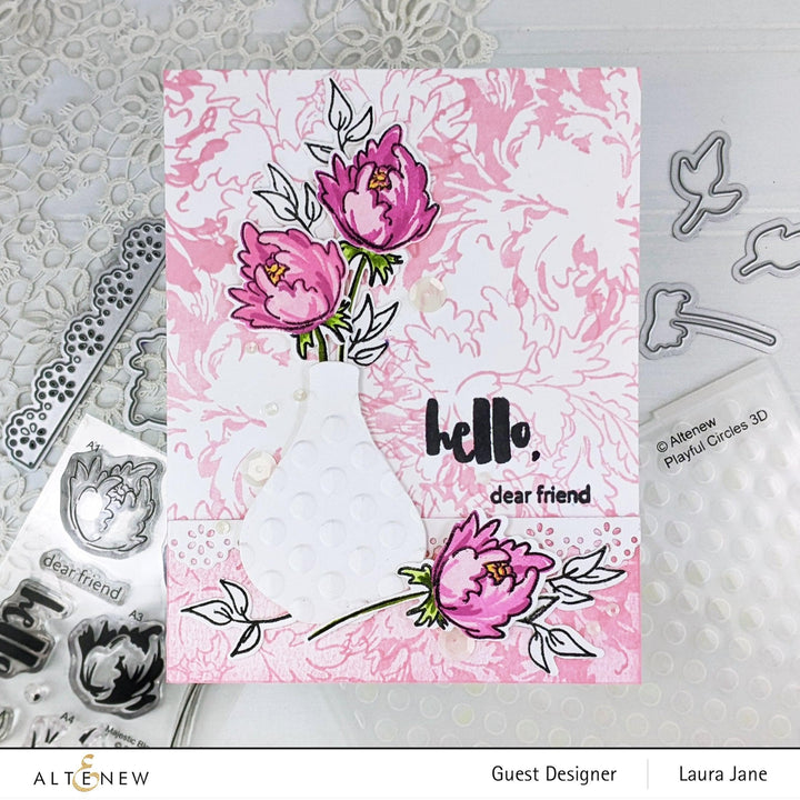 Part A-Glitz Art Craft Co.,LTD Dies Majestic Bloom Add-On Die Set