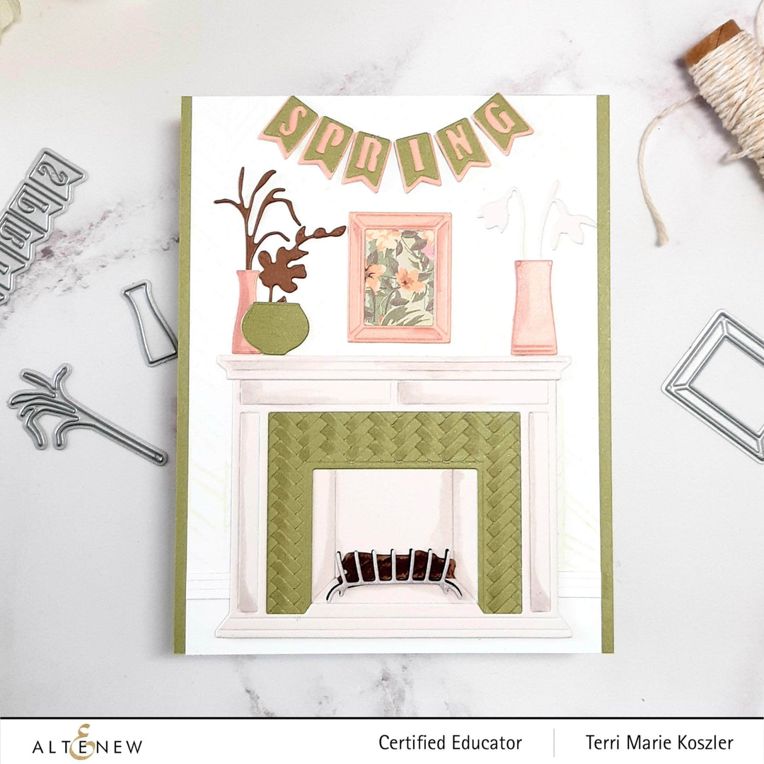 Part A-Glitz Art Craft Co.,LTD Dies Mantel Decor - Spring Die Set