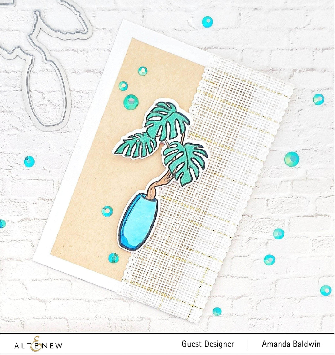 Part A-Glitz Art Craft Co.,LTD Dies Monstera in Vase Die Set