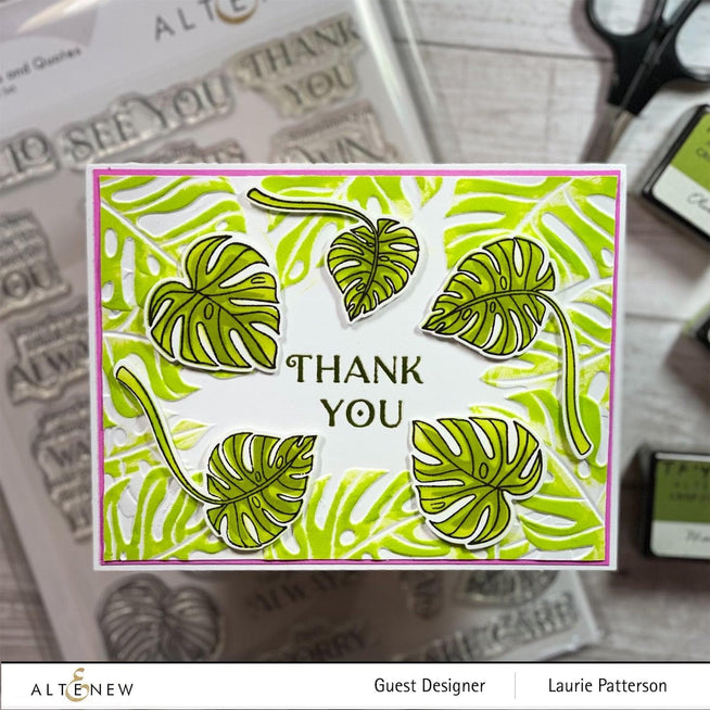Part A-Glitz Art Craft Co.,LTD Dies Monsteras and Quotes Die Set
