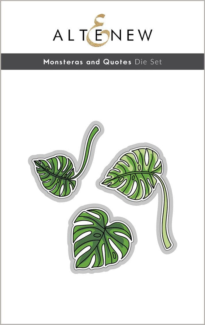 Part A-Glitz Art Craft Co.,LTD Dies Monsteras and Quotes Die Set
